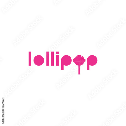 lollipop wordmark, creative logo design.