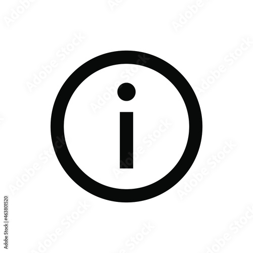 Info icon vector graphic