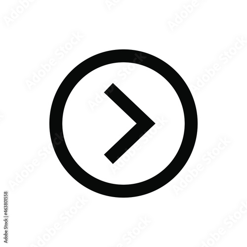 Next button icon vector graphic
