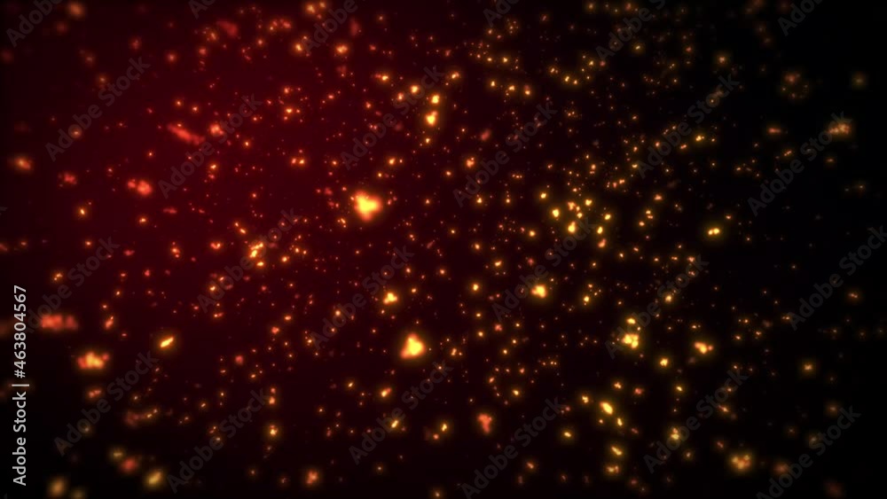 夜空に輝く金色の幻想的な雪のようなパーティクル粒子の動画 4K LOOP 夜空に輝く金色の幻想的な雪のようなパーティクル粒子の動画 4K LOOP
