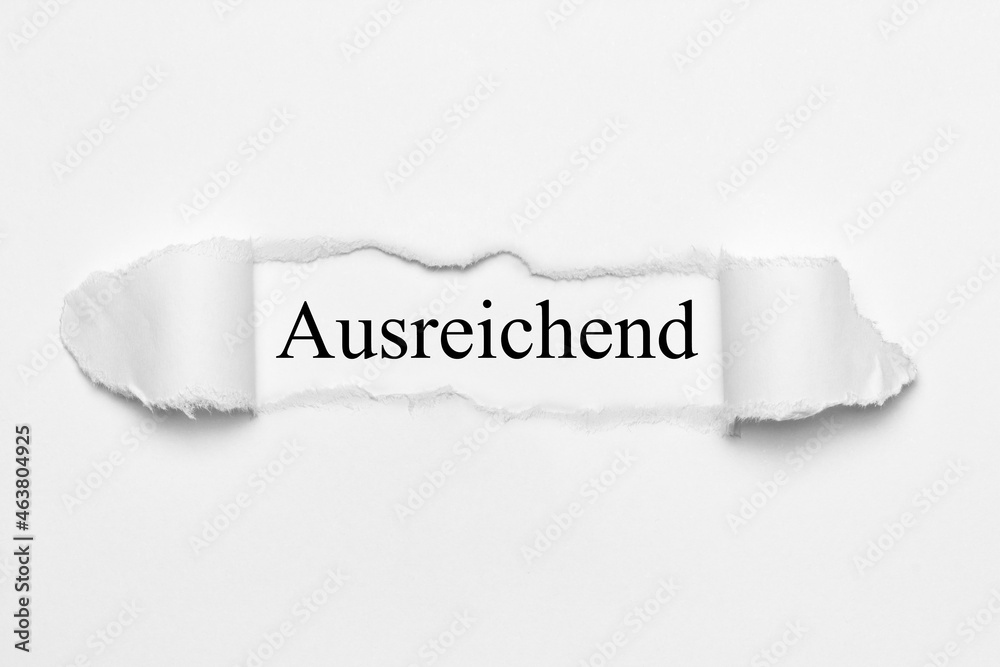 Ausreichend Ausreichend