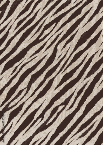 質感があるしまうまのテキスタイルデザイン　毛並みがあるゼブラ柄　ベクター　シームレス　zebra seamless animal skin fabric pattern texture