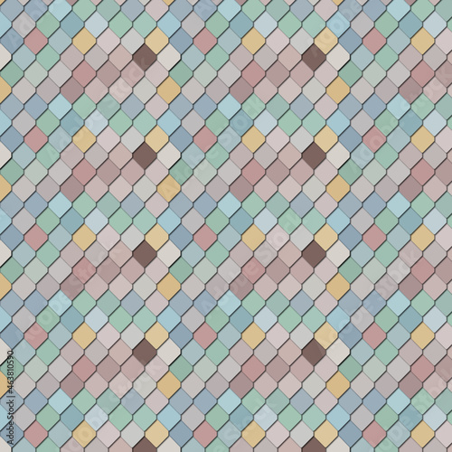 Pastel pattern or mosaic tiles (blue, pink)