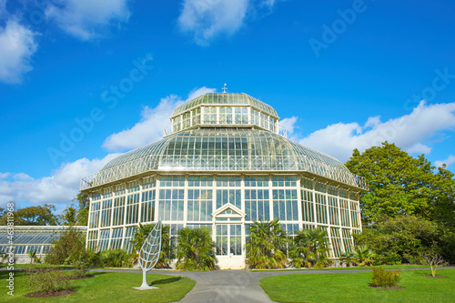 Great Palm House - Greenhouse in The National Botanic Garden in Glasnevin, Dublin, Ireland