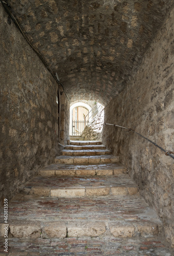 Civitella del Tronto (Italy) - The touristic medieval town in province of Teramo, Abruzzo region, with the old fortress castle in stone by Borbone reign © ValerioMei