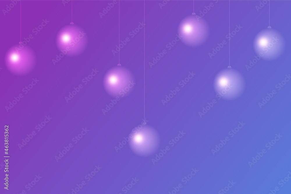 Fototapeta premium Minimalist vector background for Christmas and New Year Celebration. Simple Christmas tree decoration.