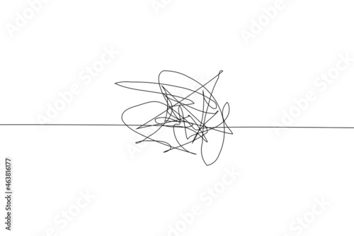 tangled line. Vector illustration doodle style 