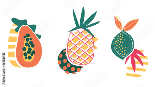 abstract exotic fruit