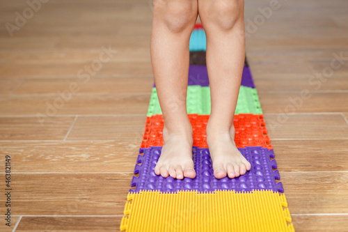 Orthopedic massage puzzle floor mats for development children.Toddler baby foot massage mat. Exercises for legs orthopedic massage carpet. prevention flat feet and hallux valgus 