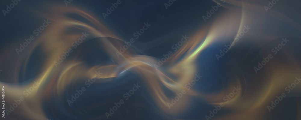 Abstract blue background with smoke