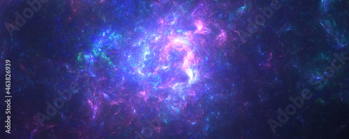 Colorful abstract space particle background