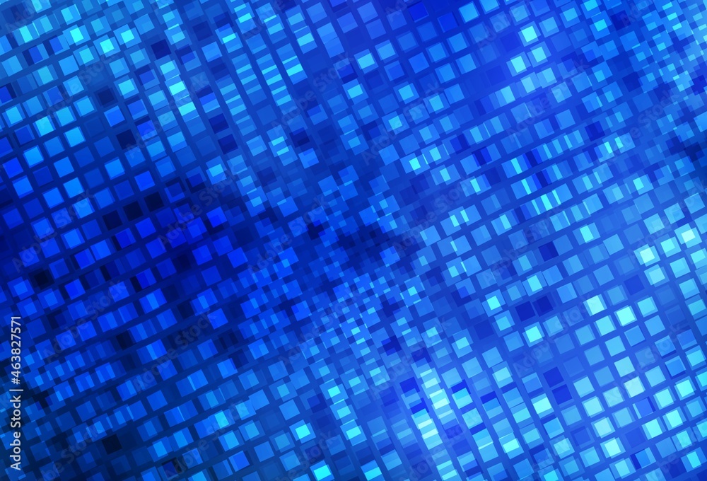 Light BLUE vector pattern in square style. Light BLUE vector pattern in square style.
