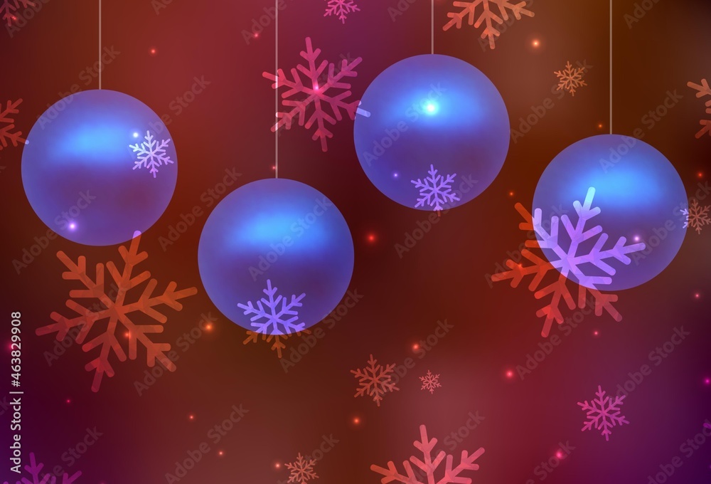 Dark Red vector pattern in Christmas style. Dark Red vector pattern in Christmas style.