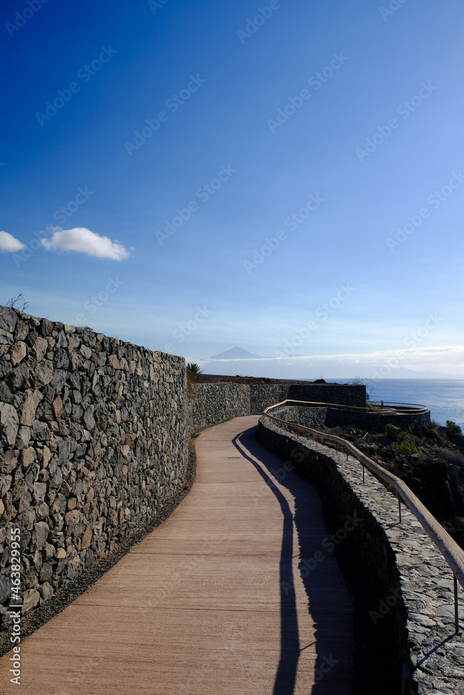 Fototapeta premium A coast promenade in