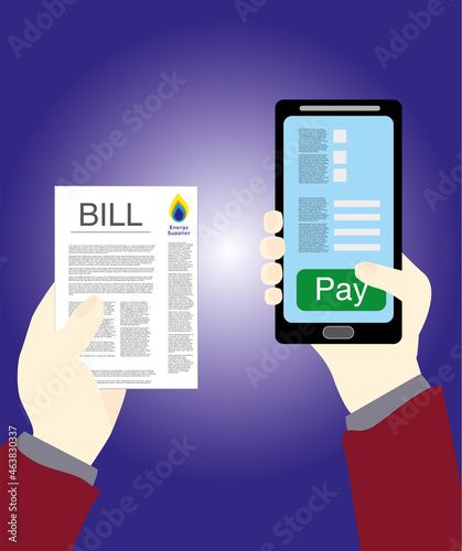 Paying bills on mobile phone