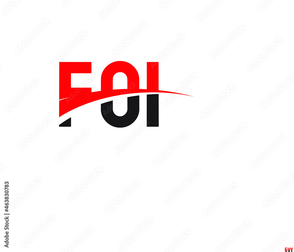 FOI Letter Initial Logo Design Vector Illustration FOI Letter Initial Logo Design Vector Illustration