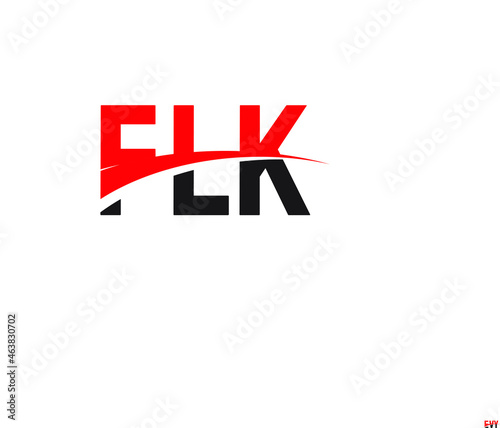 FLK Letter Initial Logo Design Vector Illustration photo