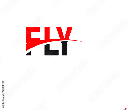 FLY Letter Initial Logo Design Vector Illustration © Rubel