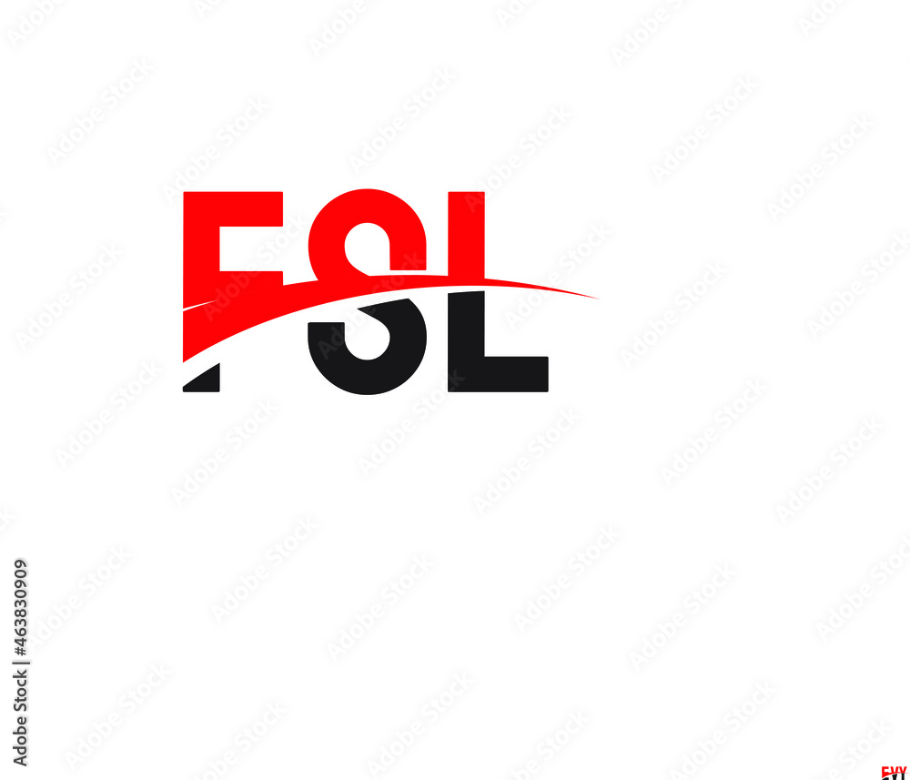 FSL Letter Initial Logo Design Vector Illustration FSL Letter Initial Logo Design Vector Illustration