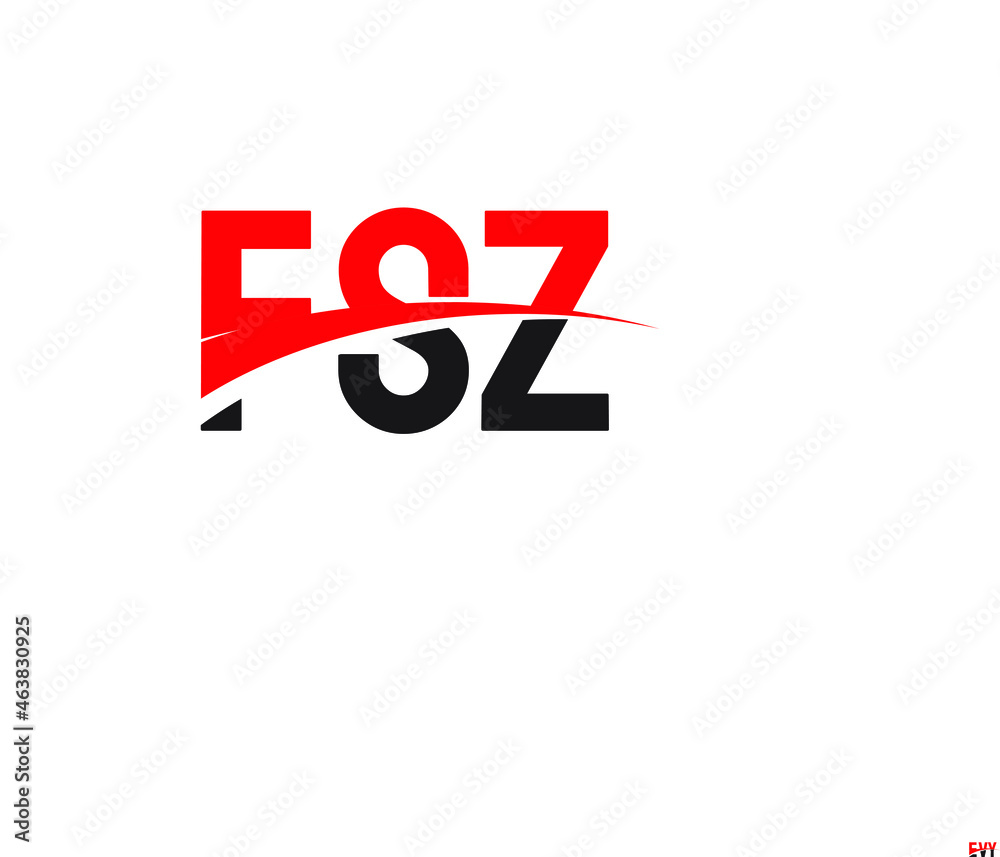 FSZ Letter Initial Logo Design Vector Illustration