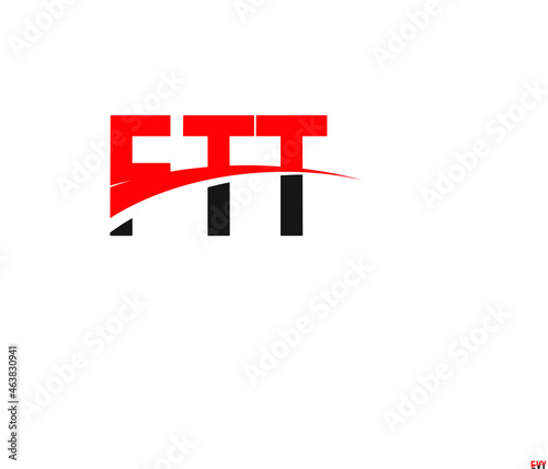 FTT Letter Initial Logo Design Vector Illustration © Rubel