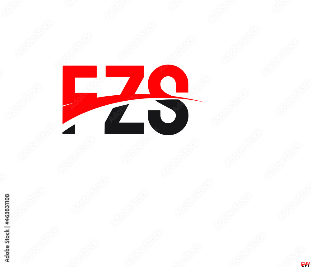 FZS Letter Initial Logo Design Vector Illustration FZS Letter Initial Logo Design Vector Illustration