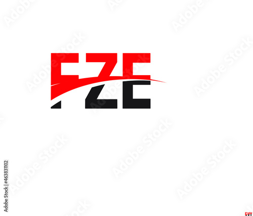 FZE Letter Initial Logo Design Vector Illustration © Rubel