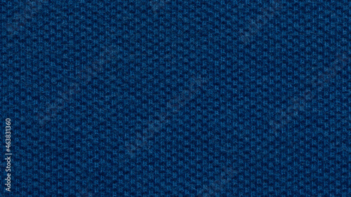 blue cloth texture map photo by macro lens close up.