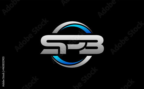 SPB Letter Initial Logo Design Template Vector Illustration photo