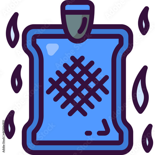 hot water bottle line icon