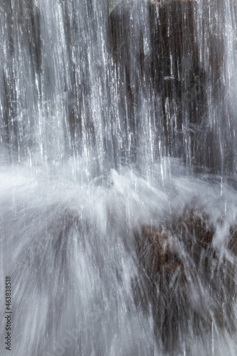 Illustration of winter thunderstorm rain downpour