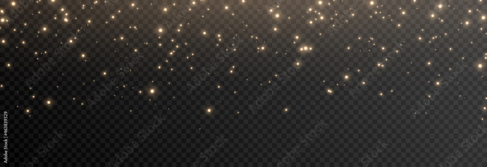 Vector magic glow. Magic dust falls from the sky. Glittering dust png. Magic dust. Christmas light. Vector magic glow. Magic dust falls from the sky. Glittering dust png. Magic dust. Christmas light.