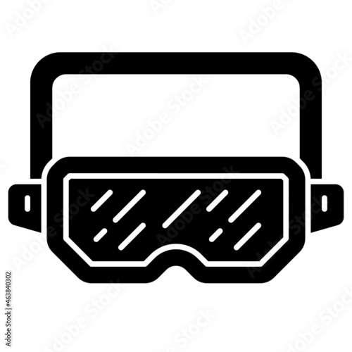 goggle solid icon