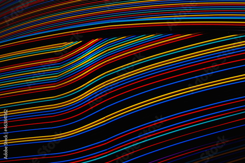 Colorful wires connected together