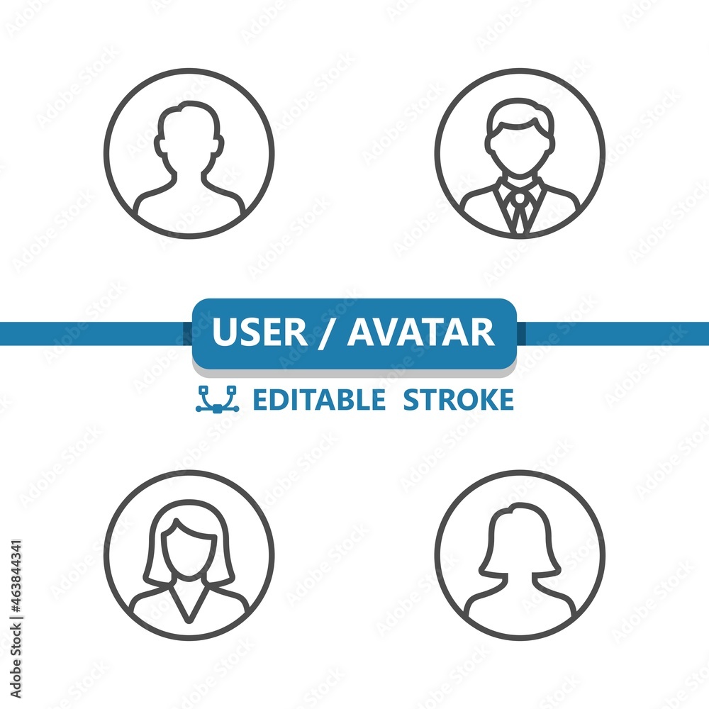 User - Avatar Icons User - Avatar Icons
