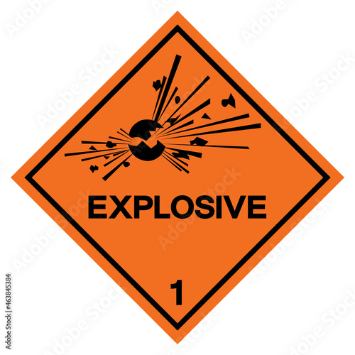 Explosive Symbol Sign, Vector Illustration, Isolate On White Background Label. EPS10