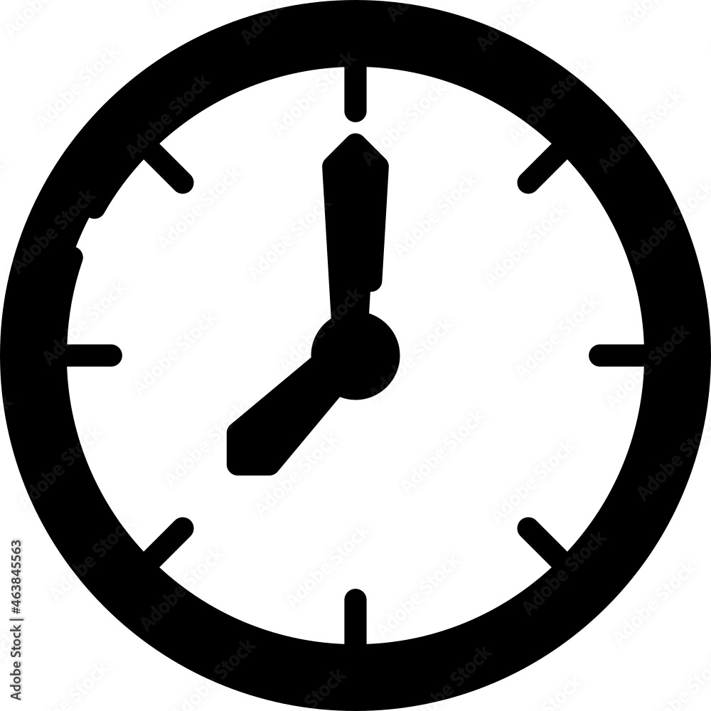 clock solid line icon clock solid line icon