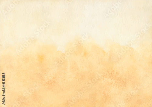 Yellow abstract background with watercolor