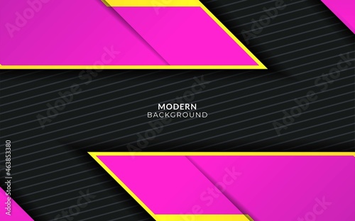 Modern stylish yellow and purple background with paper effect.