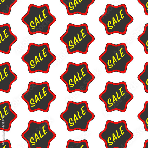 banner pattern for clearance sale discounts and best offer yellow text on black background