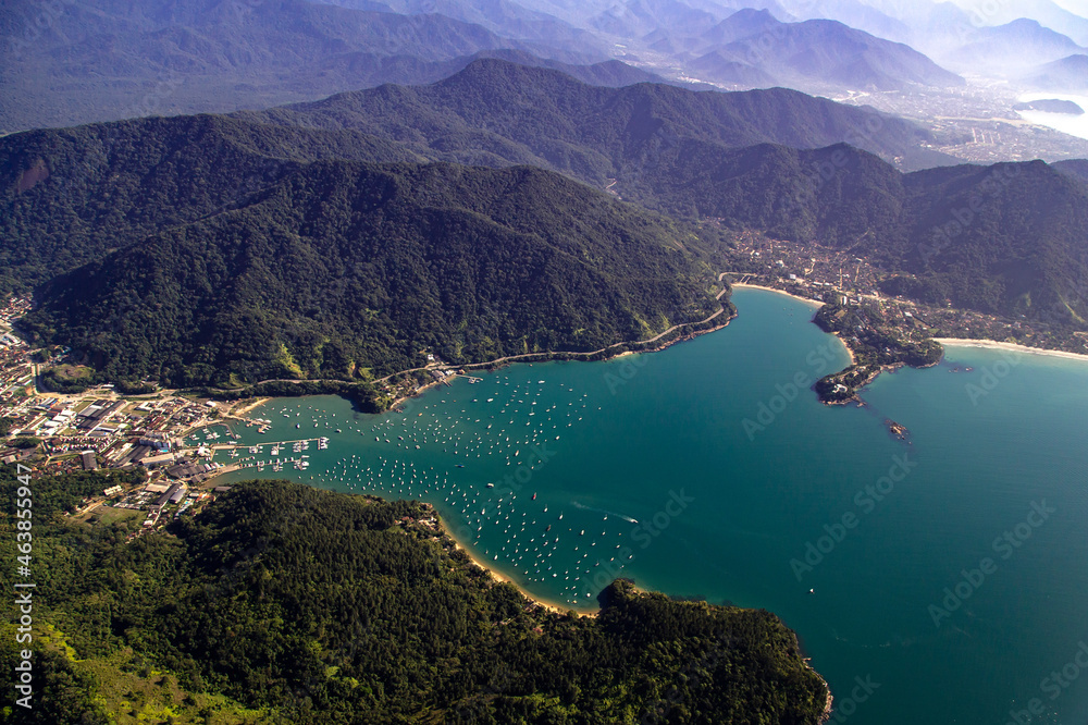 Ubatuba praia do litoral tropical