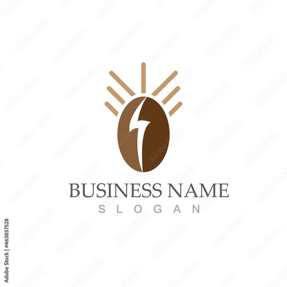 Fototapeta premium coffee bean icon vector