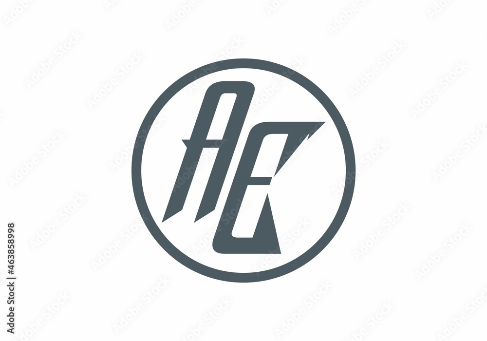 Unique shape of AE initial letter