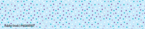Seamless pattern with dog paws. Cute and childish design for fabric, textile, wallpaper, bedding, swaddles toys or gender-neutral apparel.
