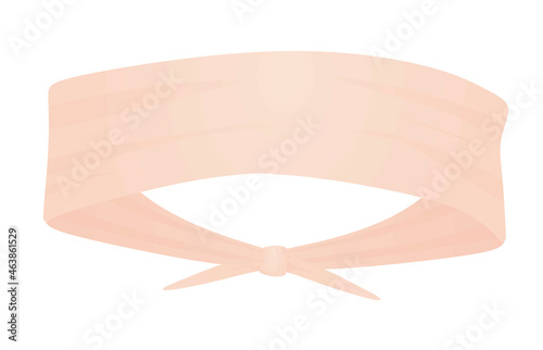 Pink sport head band. vector illustration