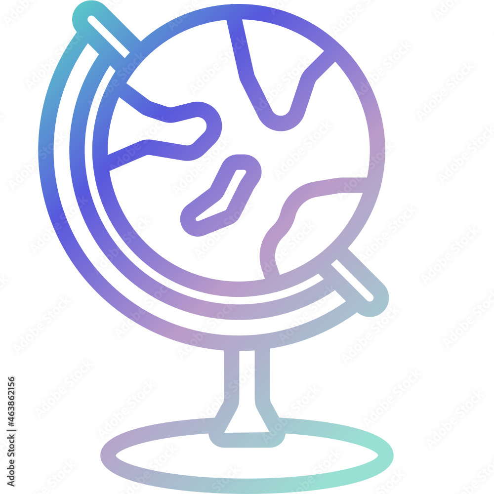 globe gradient icon
