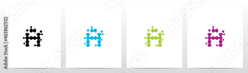 Microbiology Amoeba Paramecium Letter Logo Design A