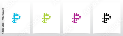 Microbiology Amoeba Paramecium Letter Logo Design P