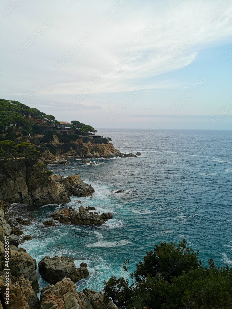 Beautiful spanish coast captured on a cloudy day during the holidays Beautiful spanish coast captured on a cloudy day during the holidays