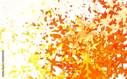 Light Yellow vector texture with abstract forms.